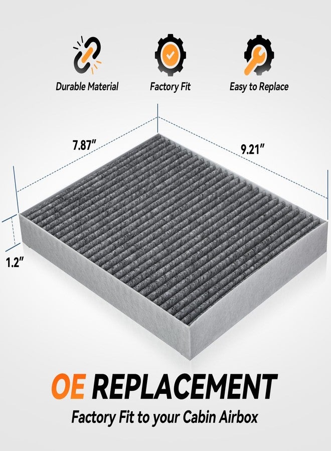 Auto Dynasty Cabin Air Filter Compatible with 2010-2023 Buick Encore Cadillac SRX Chevy Captiva Cavalier Saab 9-4X/9-5, Pack of 2 OEM Direct Replacement for 332766591 13356914 24191 F4191 FI1269C - Image 4